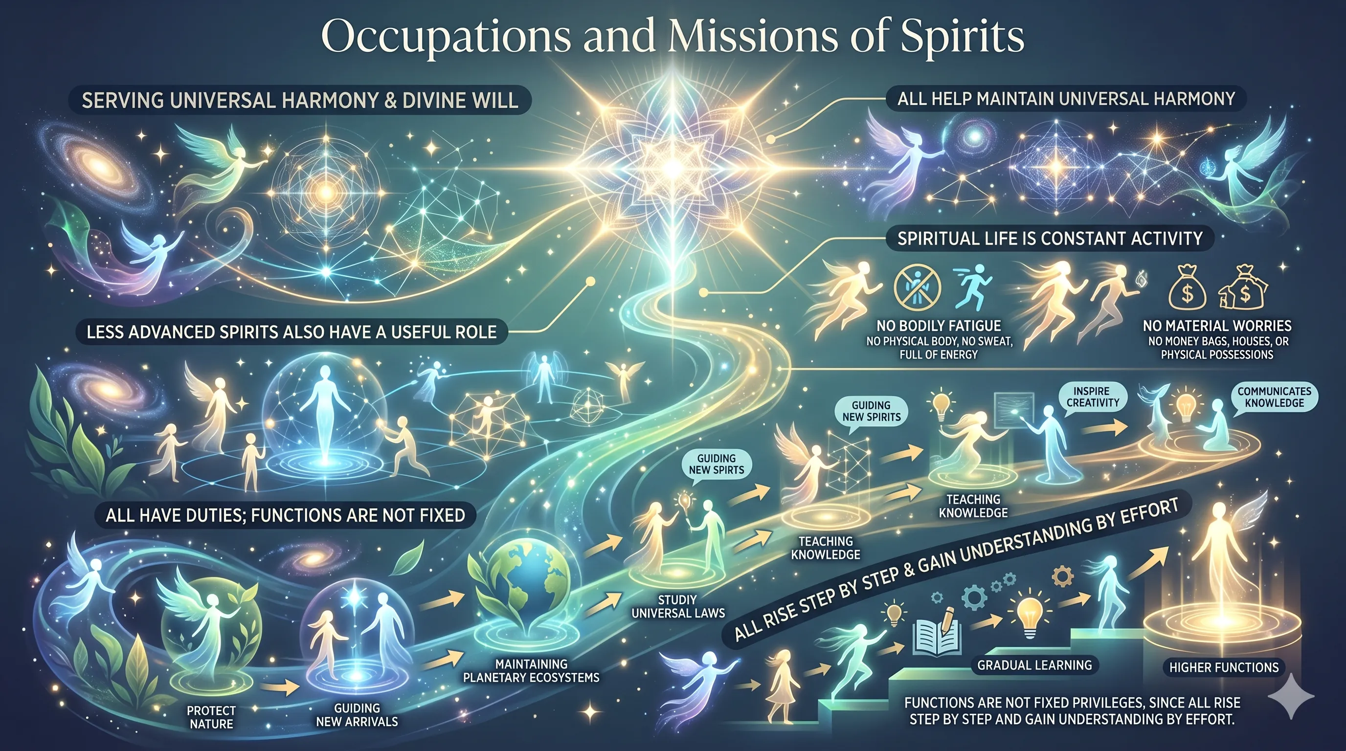 Occupations and Missions of Spirits