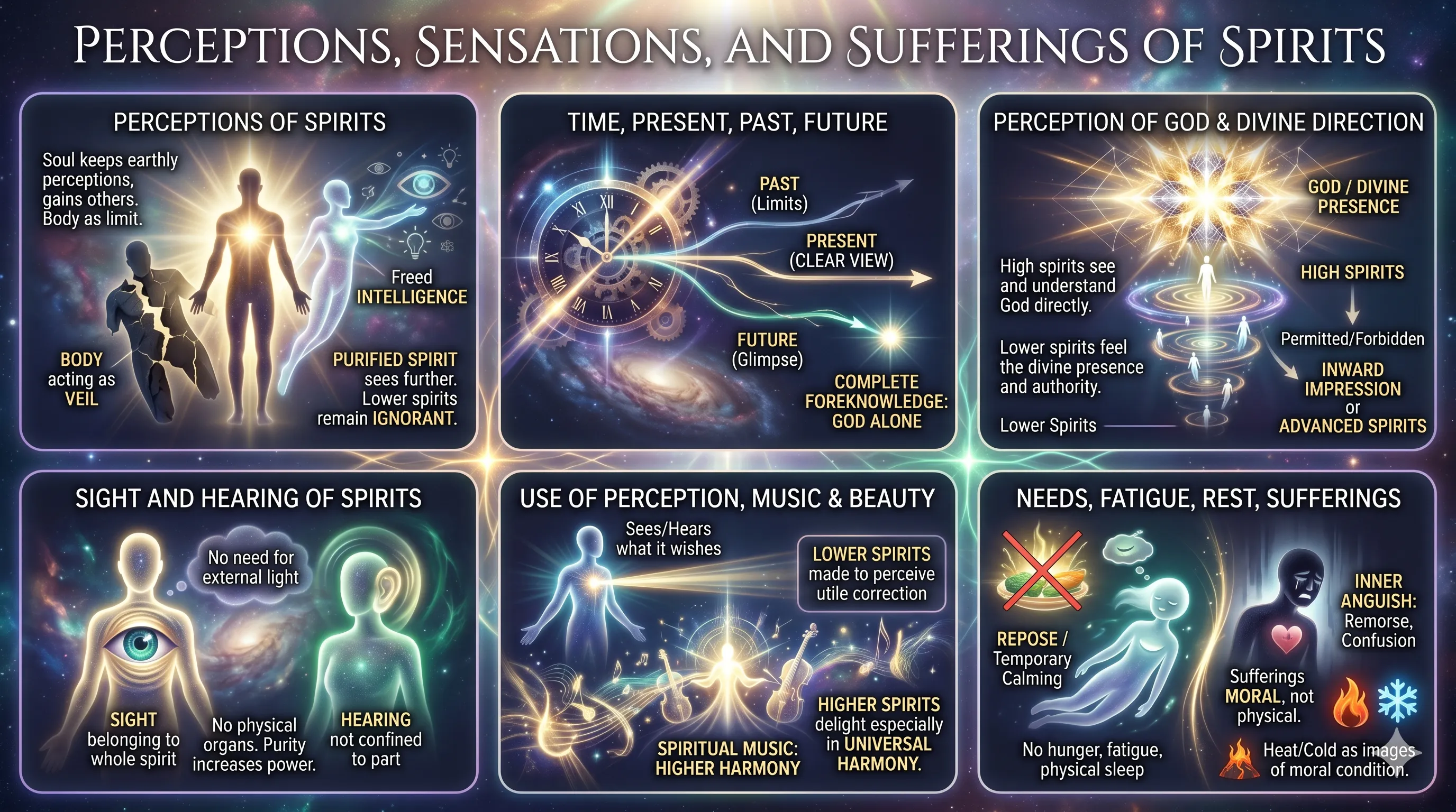 Perceptions, Sensations, and Sufferings of Spirits