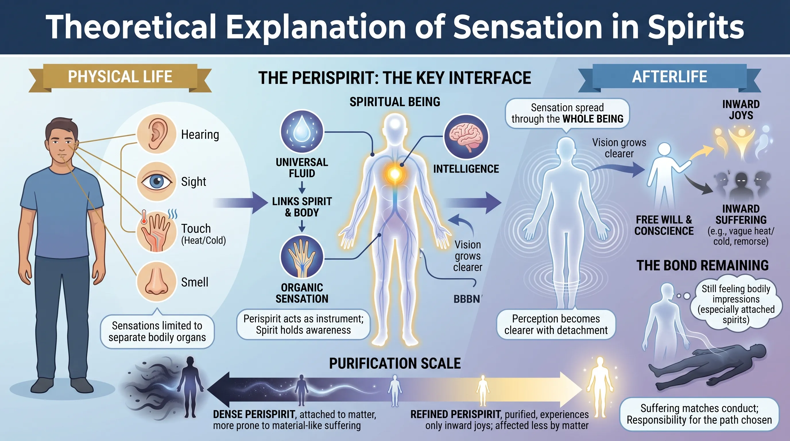 Theoretical Explanation of Sensation in Spirits
