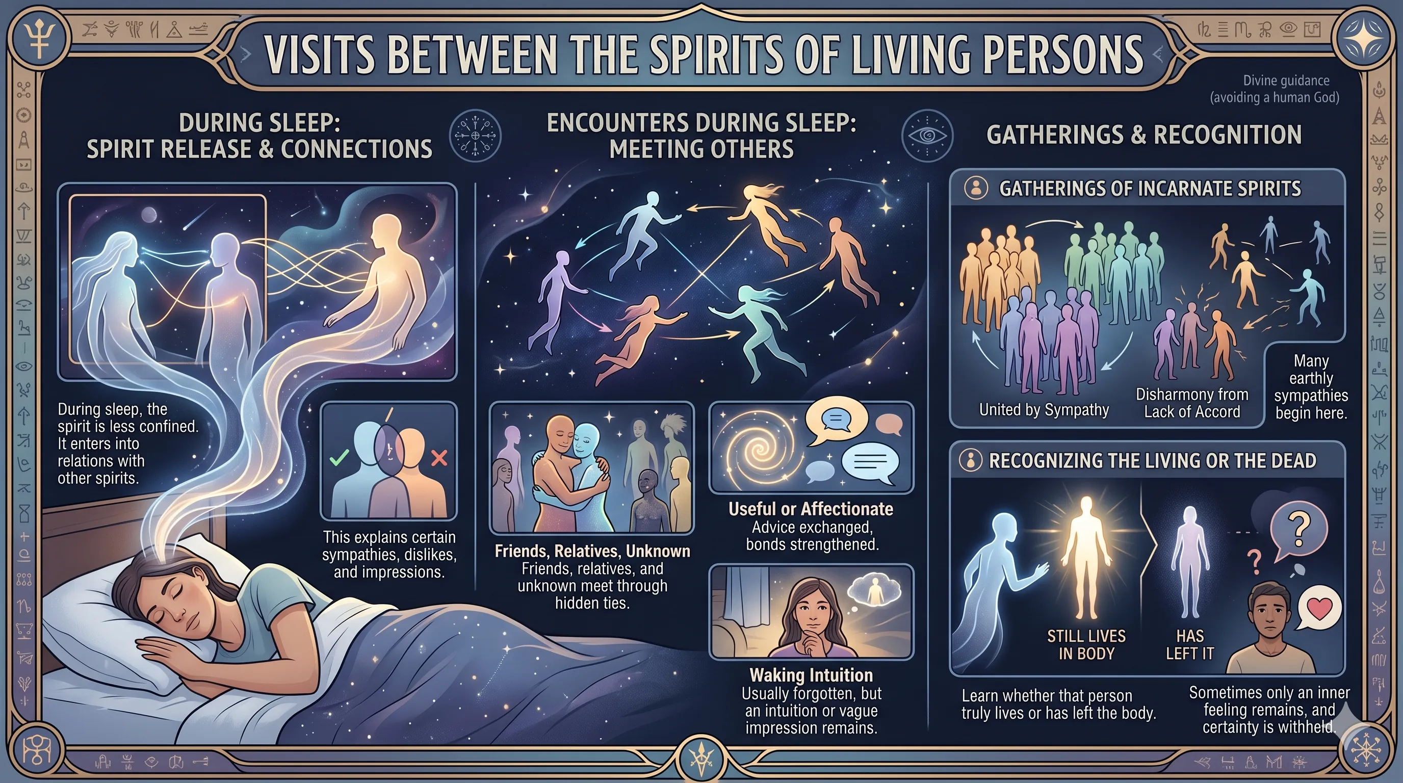 Visits between the Spirits of Living Persons