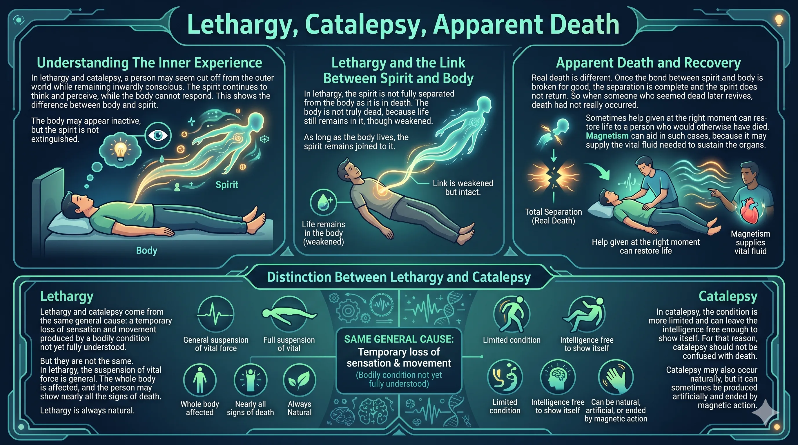 Lethargy, Catalepsy, Apparent Death