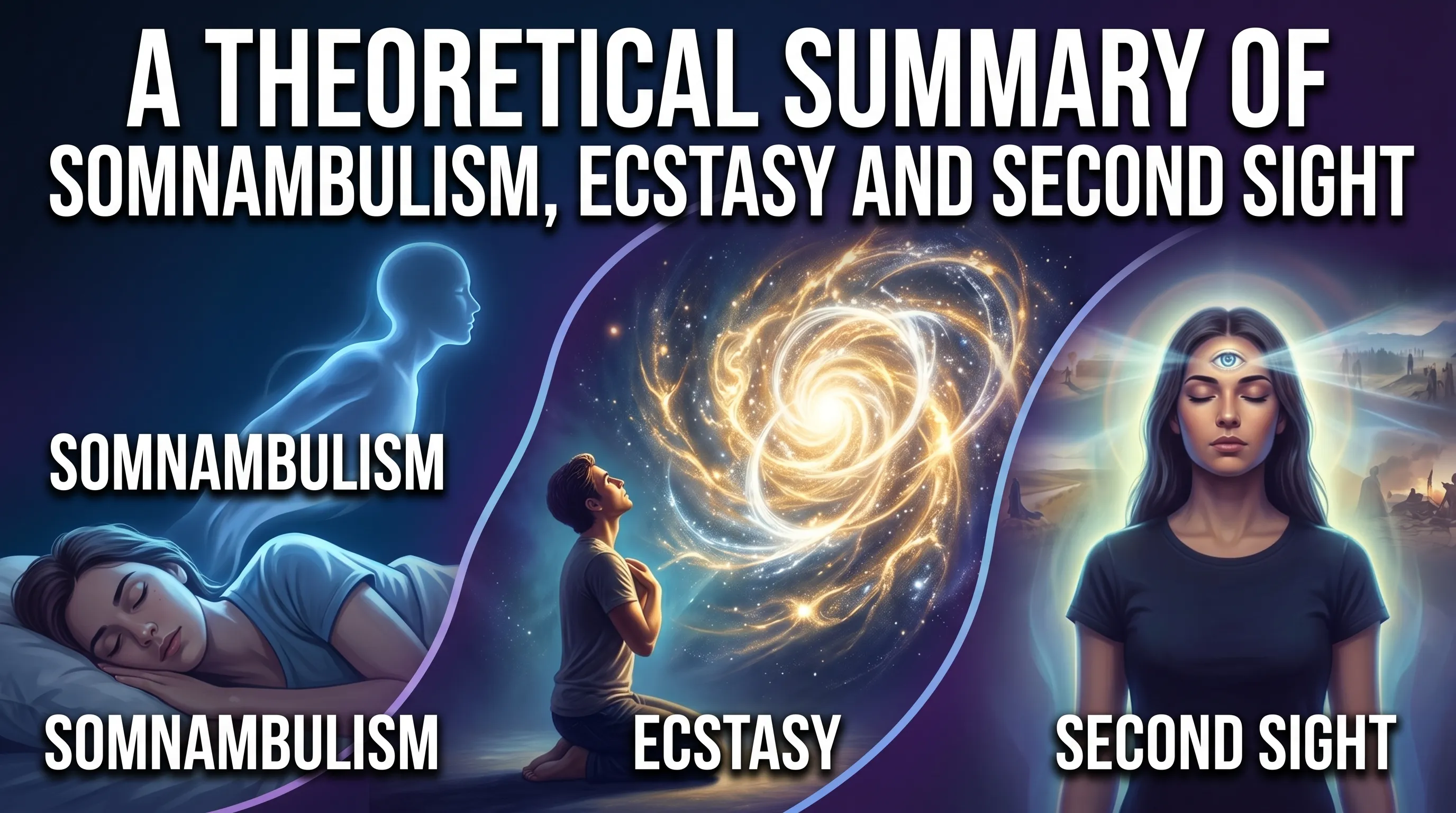 A Theoretical Summary of Somnambulism, Ecstasy and Second Sight