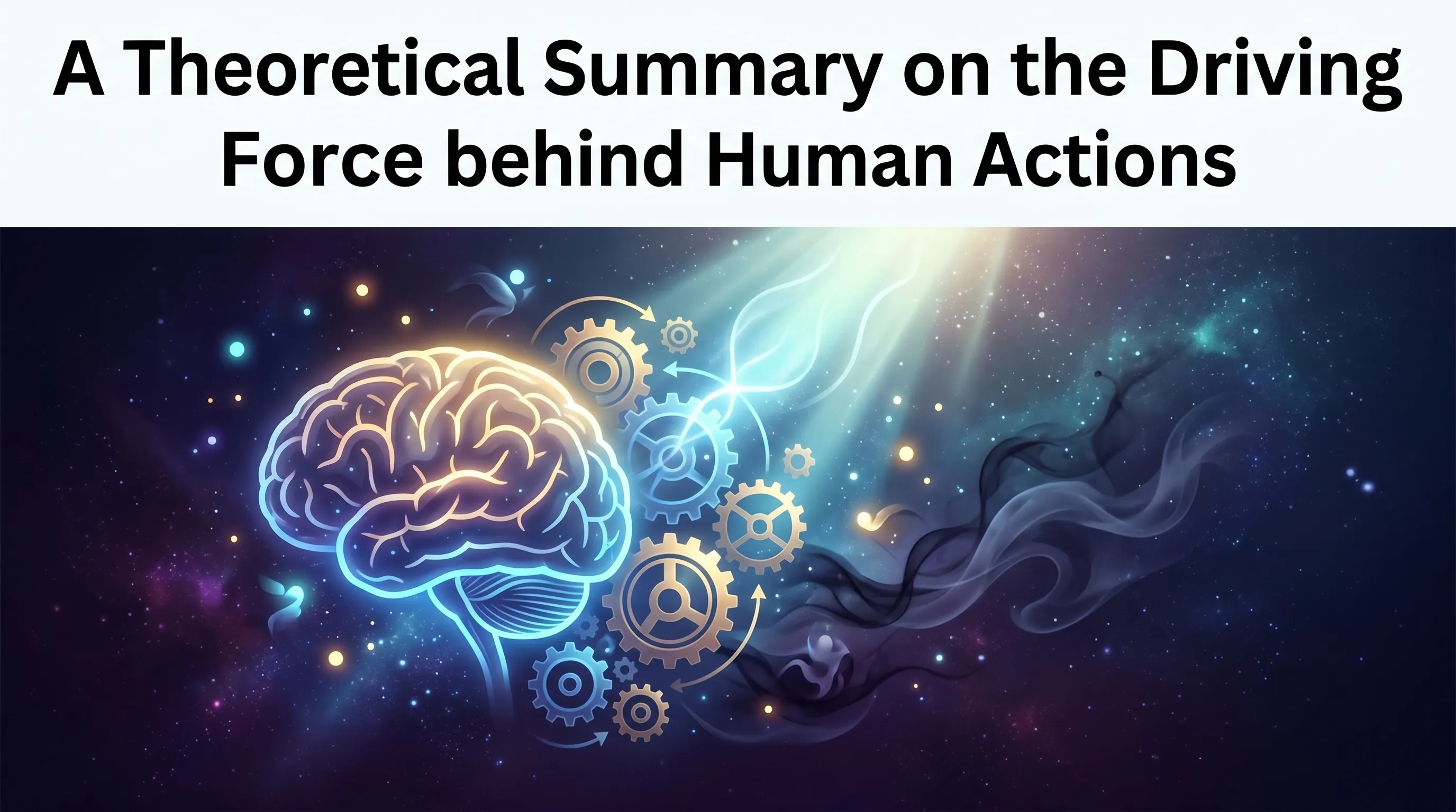 A Theoretical Summary on the Driving Force behind Human Actions