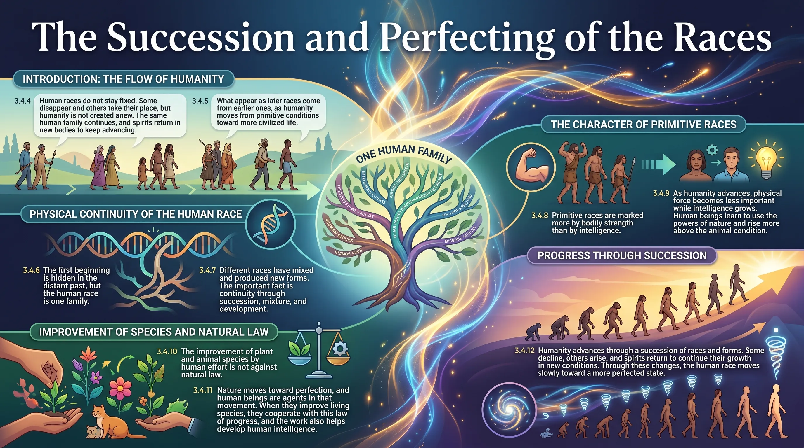 The Succession and Perfecting of the Races