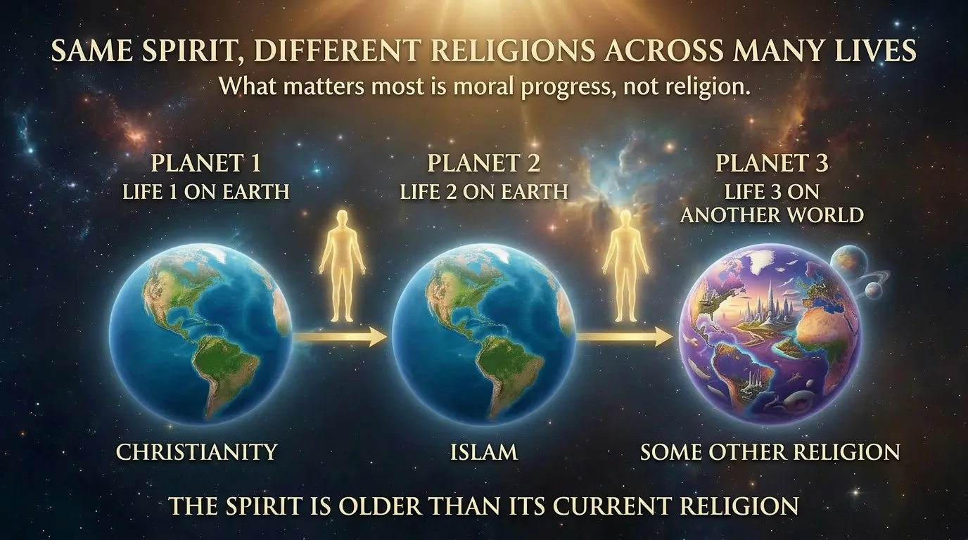 Religion Across Many Lives